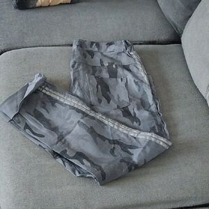 Italian Made Gray Camouflage Pants